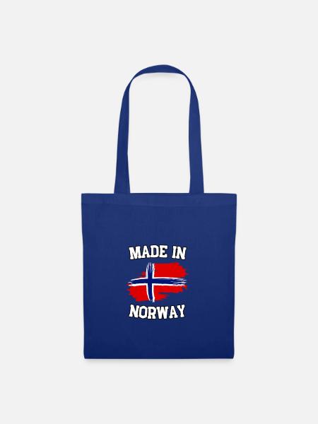 Made in Norway - Stoffbeutel - Royalblau
