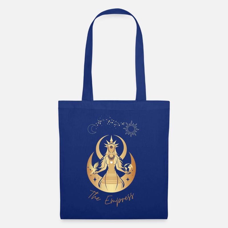 The Empress l'Impératrice Déesse dorée - Sac en tissu - bleu royal