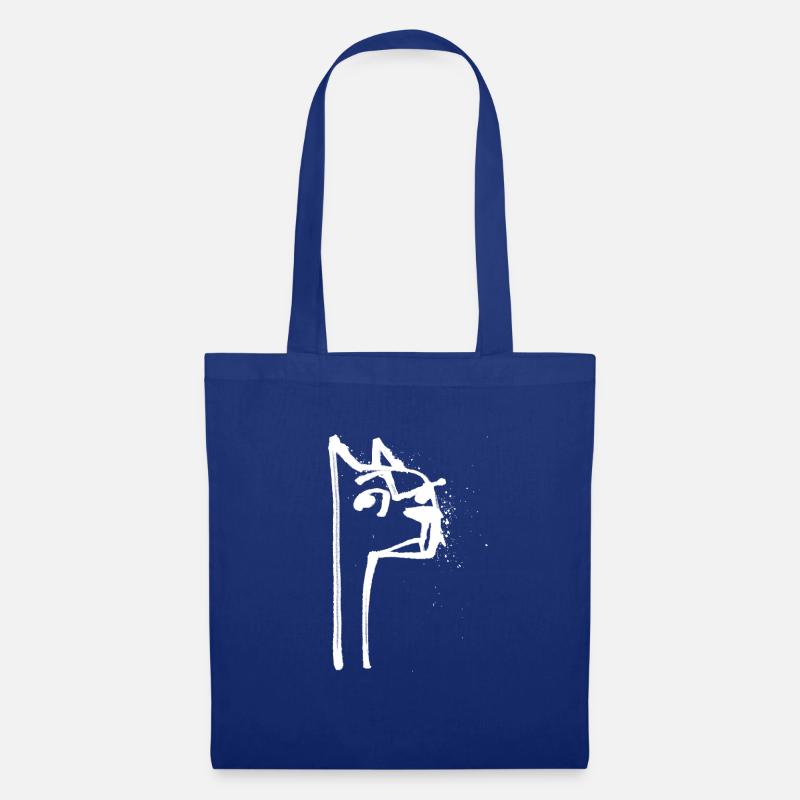 01 white - Tote Bag - royal blue