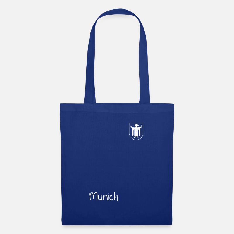 Munich München Wappen - Stoffbeutel - Royalblau