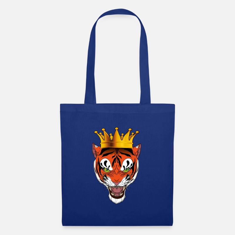 Tiger King - Stoffbeutel - Royalblau