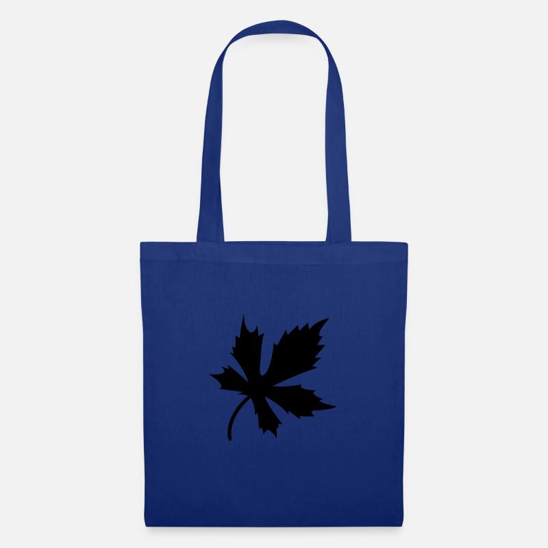 blatt - Stoffbeutel - Royalblau