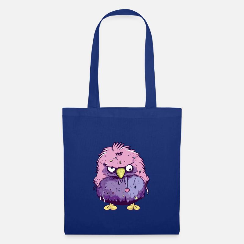 Grumpy bird - Tote Bag - royal blue