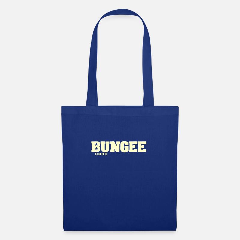 bungee logo gelb - Stoffbeutel - Royalblau