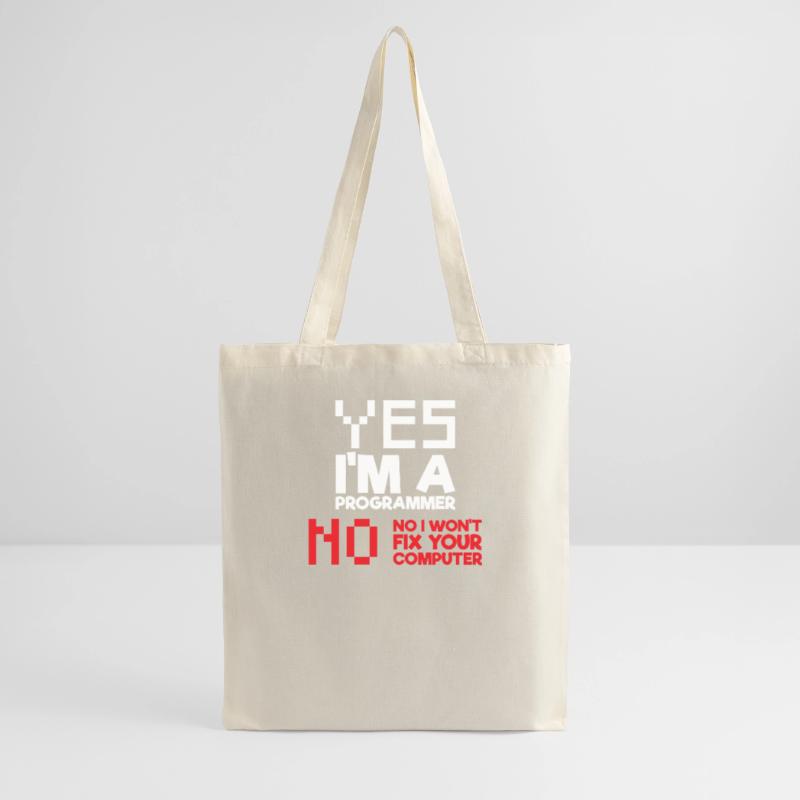Ja Ich bin ein Programmierer Informatik Computer Stoffbeutel