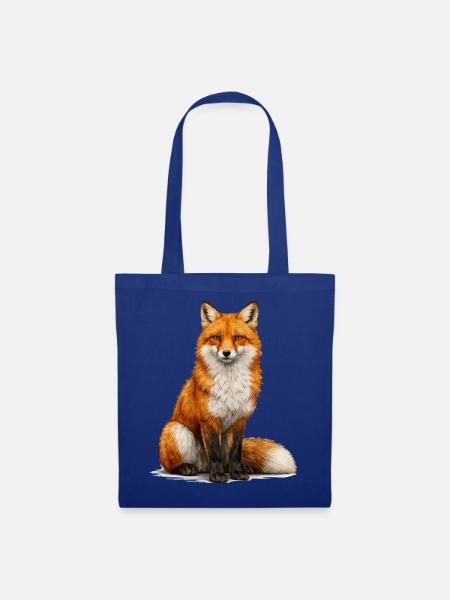 fuchs - Stoffbeutel - Royalblau