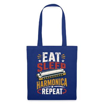 Instrument Harmonica Musique répétée Harmonica - Sac en tissu - bleu royal - Devant