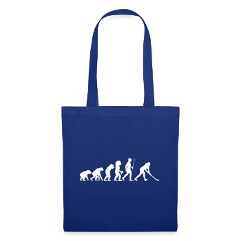 Hockey de hockey sur le terrain cadeau de hockey sur glace joueur G - Sac en tissu - bleu royal - Devant