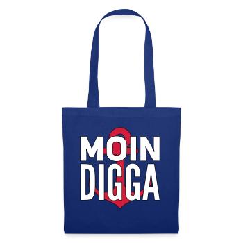 Moin Digga Hambourg - Sac en tissu - bleu royal - Devant