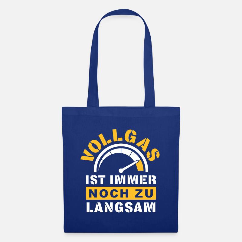 Vollgas zu langsam - Stoffbeutel - Royalblau