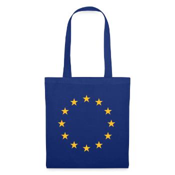 Étoiles européennes - Sac en tissu - bleu royal - Devant