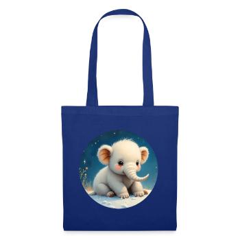 Baby Elephant on the Sand - Tote Bag - royal blue - Front