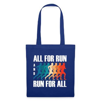 Love Running Zitat - Laufen Läufer Motivation - Stoffbeutel - Royalblau - Vorne