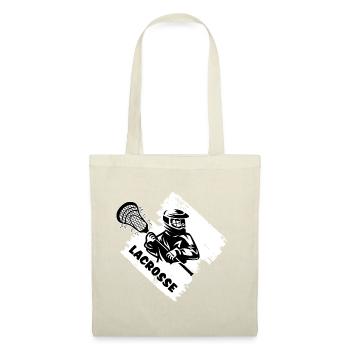 lacrosse lax lacrosseschläger lacrossespieler - Stoffbeutel - Natur - Vorne