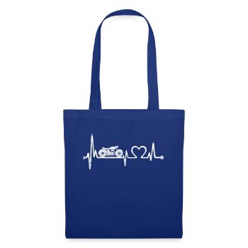 Bicycle Heartbeat - Tote Bag - royal blue - Front