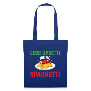 Lustige italienische Sprüche Pasta weniger Upsetti - Stoffbeutel - Royalblau - Vorne