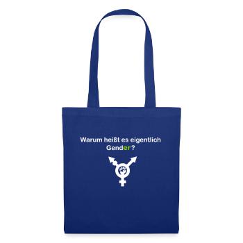 GendER? - Stoffbeutel - Royalblau - Vorne