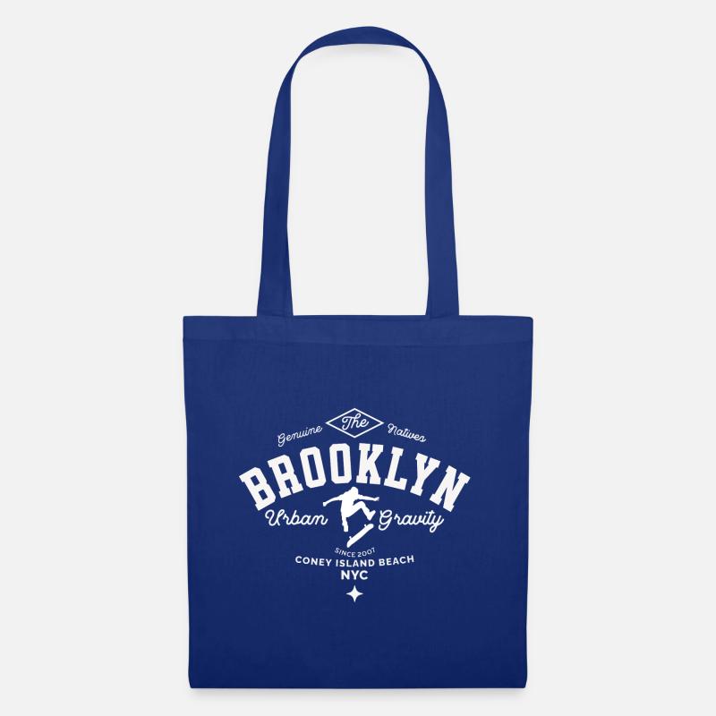 Brooklyn Urban Gravity Skateboarding - Stoffbeutel - Royalblau