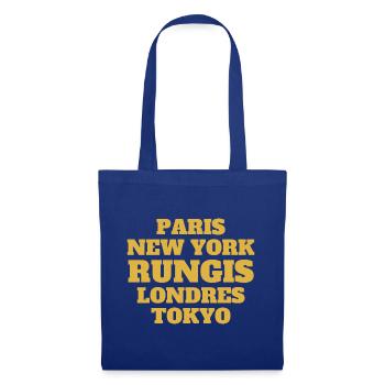 Rungis Style - Unique streets, unique style. - Sac en tissu - bleu royal - Devant