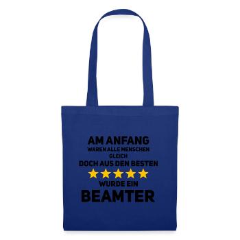 Nur die Besten werden Beamte – 5 Sterne für dich! - Stoffbeutel - Royalblau - Vorne