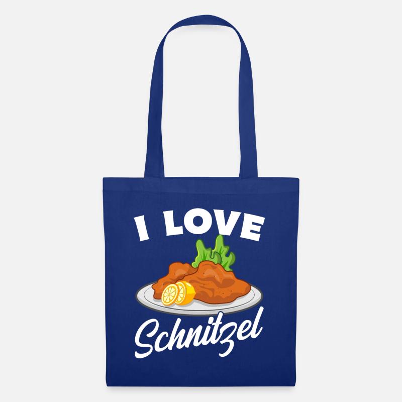 I love Schnitzel - Stoffbeutel - Royalblau