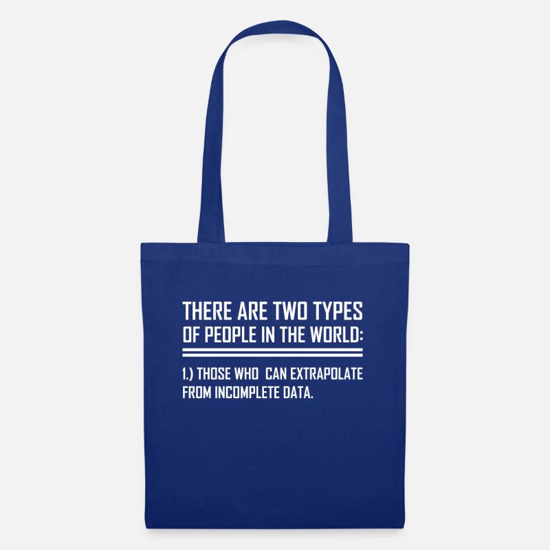 Data extrapolate statistics formula - Tote Bag - royal blue