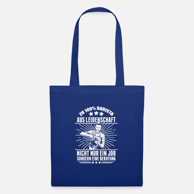Zu 100% Barista - Stoffbeutel - Royalblau
