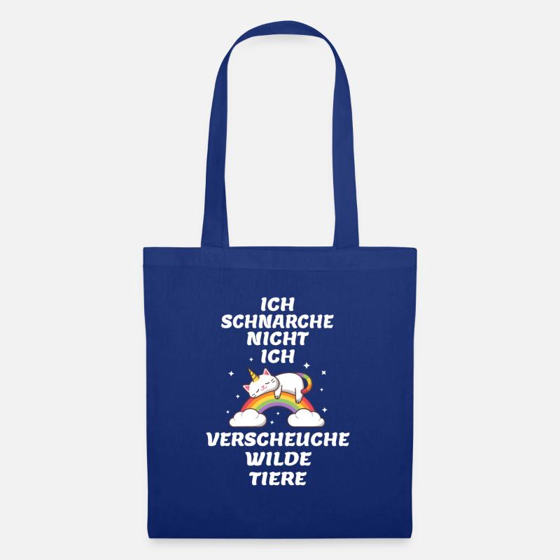 Ich Schnarche Nicht Verscheuche Wilde Tiere Schlaf - Stoffbeutel - Royalblau