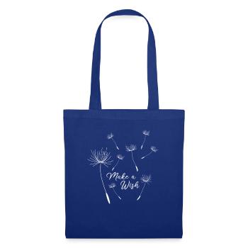 Make a Wish Dandelion Dandelion tattoo motif flower - Tote Bag - royal blue - Front