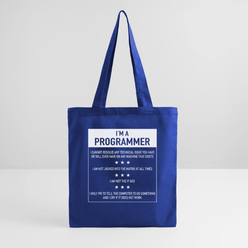 I am a programmer quote for coder Tote Bag