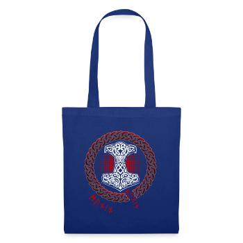 Thor Hammer Runen Thors Mythologie nordique - Sac en tissu - bleu royal - Devant