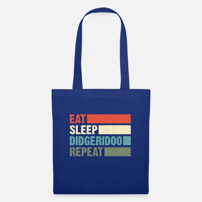 Didgeridoo Eat sleep repeat - Stoffbeutel - Royalblau