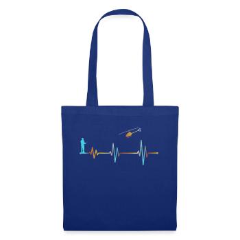 Heartbeat Heart Beat RC Helicopter Model Heli - Tote Bag - royal blue - Front