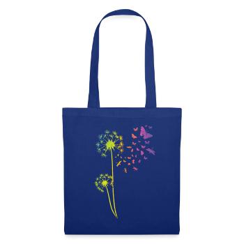 Pissenlit tatouage Dandelion Arc de Pissenlit - Sac en tissu - bleu royal - Devant