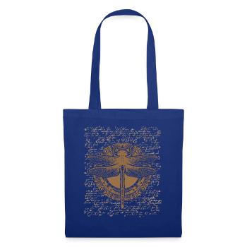 Egypte Libellule Hiéroglyphes Oeil Vintage Anubis - Sac en tissu - bleu royal - Devant
