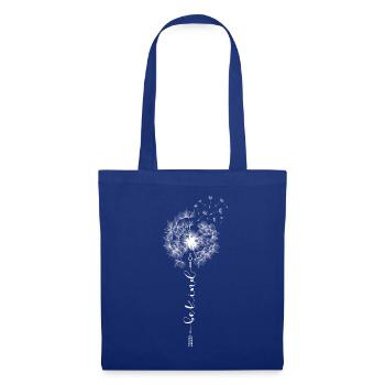 Be Kind Pusteblume Nett Höflich Löwenzahn Sommer - Stoffbeutel - Royalblau - Vorne