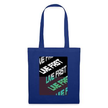 Live Fast Green Black Stairs - Sac en tissu - bleu royal - Devant