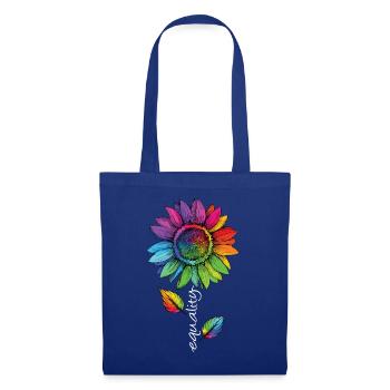 Equality LGBTQ Arc-en-ciel Tournesol Fleur CSD - Sac en tissu - bleu royal - Devant