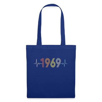 Heartbeat Retro Birthday Vintage 1969 Vintage - Tote Bag - royal blue - Front