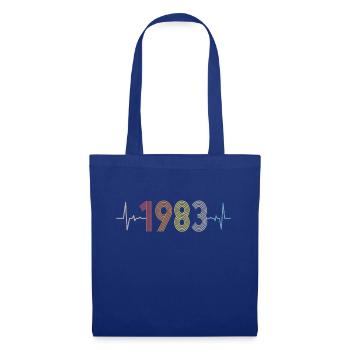 Heartbeat Retro Birthday Vintage 1983 Vintage - Tote Bag - royal blue - Front