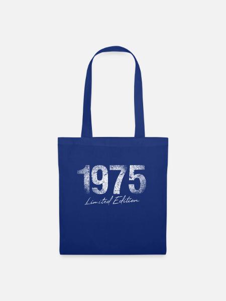 Geburtstag 1975 Limited Edition Geschenk Used Cool - Stoffbeutel - Royalblau