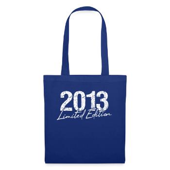 Geburtstag 2013 Limited Edition Geschenk Used Cool - Stoffbeutel - Royalblau - Vorne