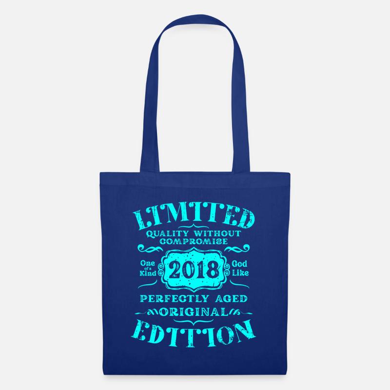 Geburtstag 2018 Limited Edition Geschenk Used Cool - Stoffbeutel - Royalblau
