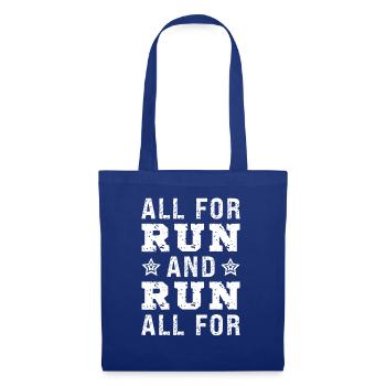 Love Running Zitat - Laufen Läufer Motivation - Stoffbeutel - Royalblau - Vorne