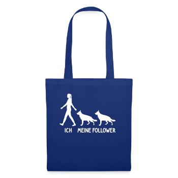Ich Meine Follower Schäferhund Hunde Züchter Hund - Stoffbeutel - Royalblau - Vorne