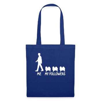 Ich Meine Follower Spitz Pomeranian Hunde Züchter - Stoffbeutel - Royalblau - Vorne