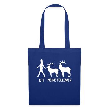 Ich Meine Follower Jäger Hirsch Züchter Rotwild - Stoffbeutel - Royalblau - Vorne