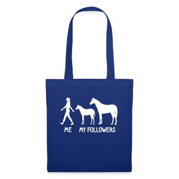 I Mes followers Chevaux Éleveur Farmer Rider - Sac en tissu - bleu royal - Devant