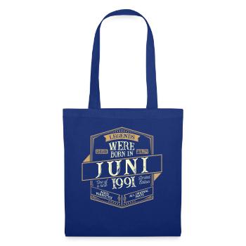 Juin 1991 Anniversaire Homme - Sac en tissu - bleu royal - Devant