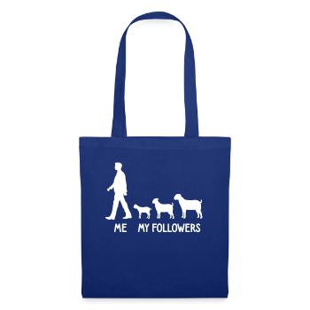 I My Followers Goats Shepherd Breeder Farmer - Tote Bag - royal blue - Front